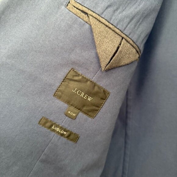 J.Crew Ludlow Blazer, Caspian Blue, Men's 40R - Picture 3 of 3